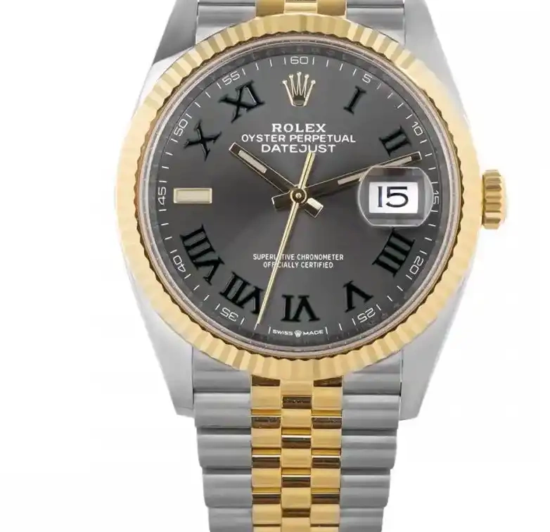 PrestigiousJewellers & Stainless Datejust Steel Rolex 126233 Gold 0706